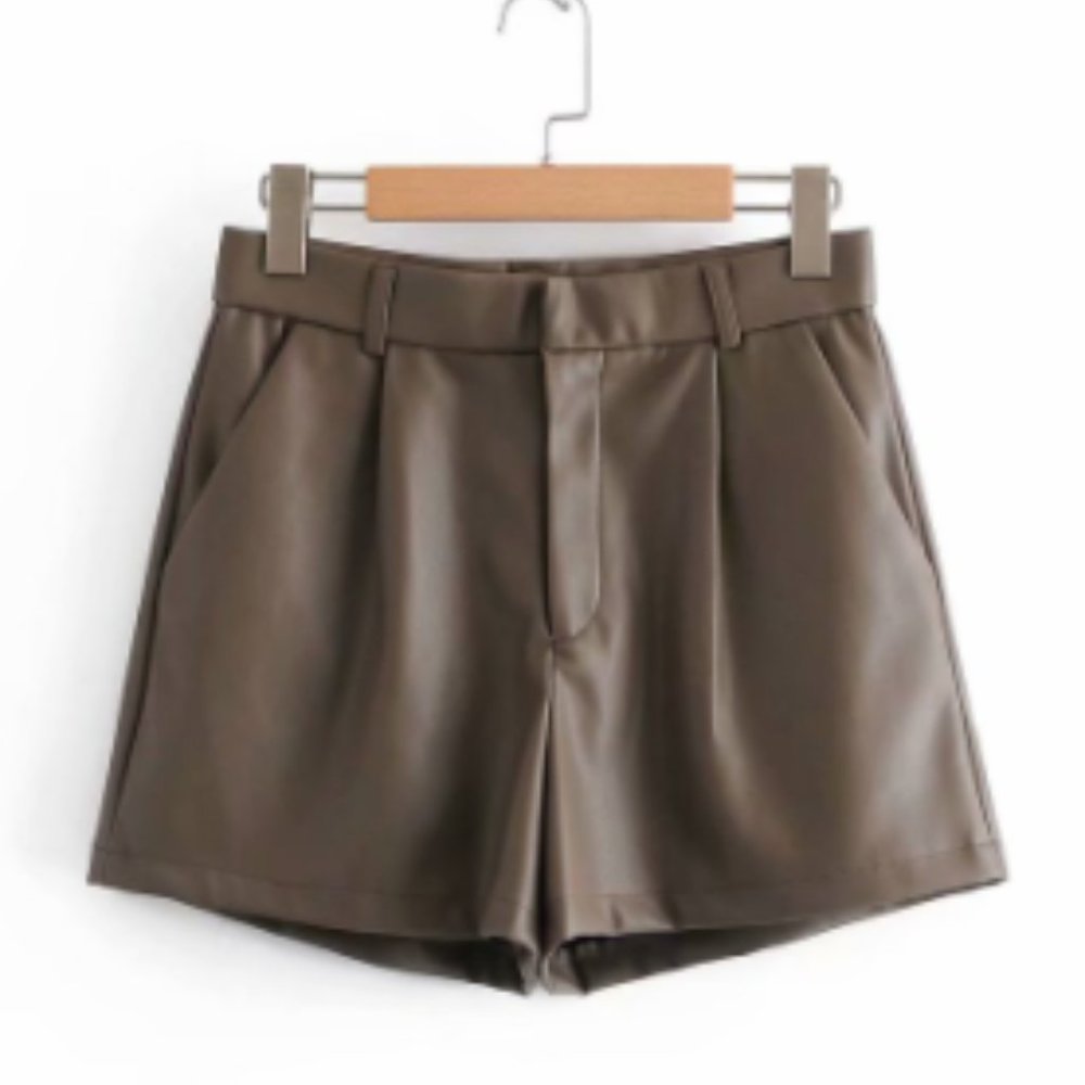 Preston Faux Leather Shorts